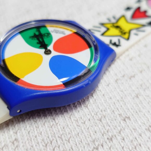 Swatch GN134 Space People Unisex Watch Jean-Charles de Castelbajac Vintage 1990s - Picture 8 of 10